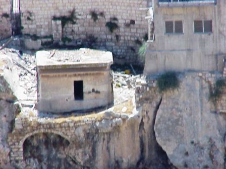 Remnants of the Monolith of Silwan, a First Temple period tomb